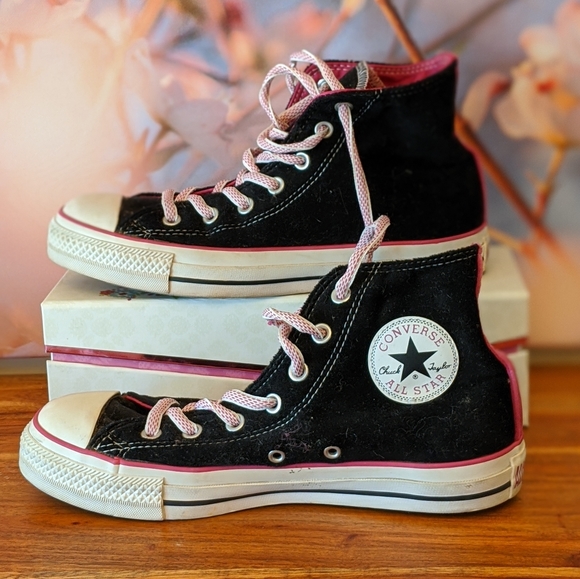 black velvet high top converse